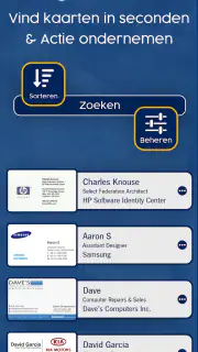 Visitekaartjes Scanner & Lezer screenshot 2