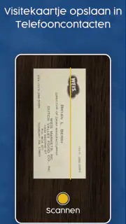 Visitekaartjes Scanner & Lezer screenshot 6