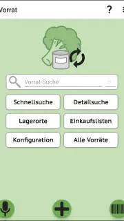 Vorrat, Lager, Einkaufslisten screenshot 1