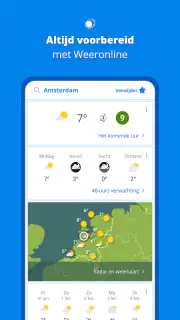 Weeronline:buien & regen radar screenshot 1