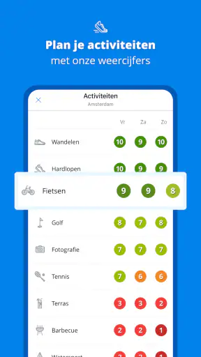 Weeronline:buien & regen radar screenshot