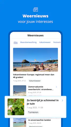 Weeronline:buien & regen radar screenshot