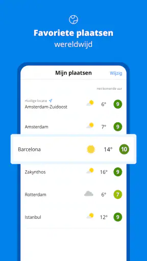 Weeronline:buien & regen radar screenshot