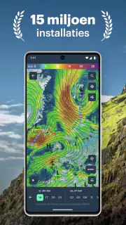 Windy.app: Weer, wind en radar screenshot 1