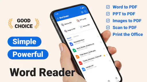 Word Reader - Docx/PDF Viewer screenshot 1