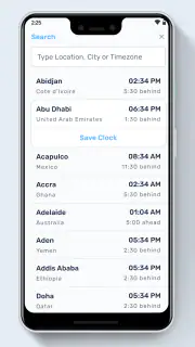 World Clock screenshot 3