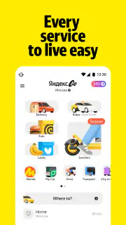 Yandex Go: Taxi Food Delivery screenshot 1