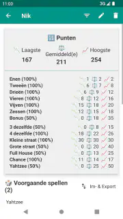 Yatzy Score Kaart screenshot 7