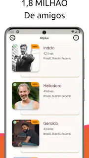 40Plus bate-papo sênior namoro screenshot 4