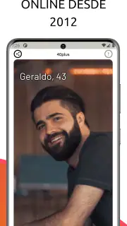 40Plus bate-papo sênior namoro screenshot 7