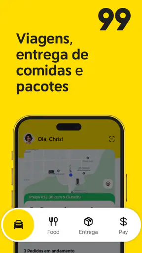 99: Corridas, Food, Pay screenshot
