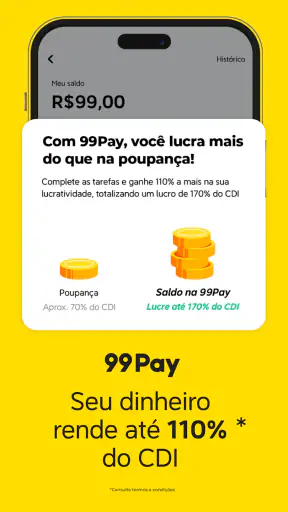 99: Corridas, Food, Pay screenshot