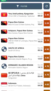 Alertas Terremoto & Rastreador screenshot 7