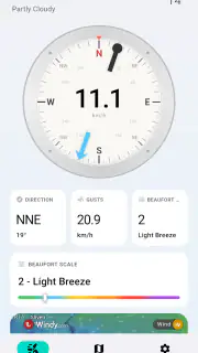 Anemometer: Wind Speed Tracker screenshot 1