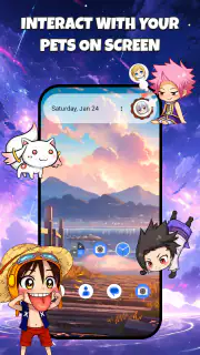Anime Shimeji Pets On Screen screenshot 1