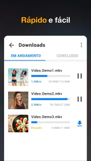 App Baixador de Vídeos em HD screenshot 2