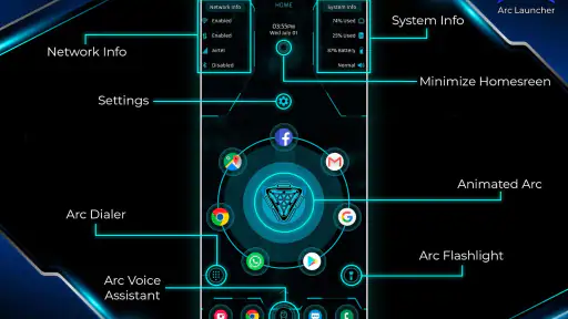 ARC Launcher® Pro Temas Faça screenshot 1
