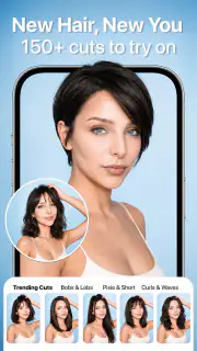 Bangs! AI Haircut & Color screenshot 1