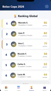 Bolão Copa 2026 screenshot 4