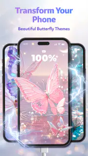 Butterfly Theme: Pink Keyboard screenshot 7