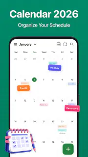 Calendar 2026 - Launcher screenshot 1