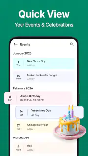 Calendar 2026 - Launcher screenshot 4
