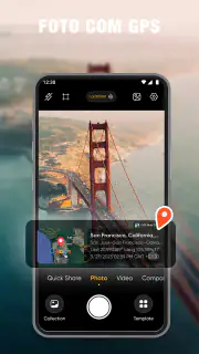 Câmara GPS: Mapa, Data e Hora screenshot 2
