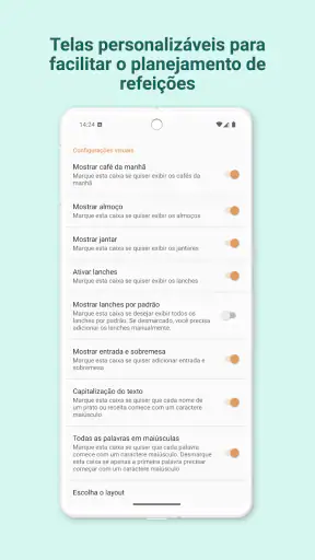 Cardápio Semanal -Menu Planner screenshot