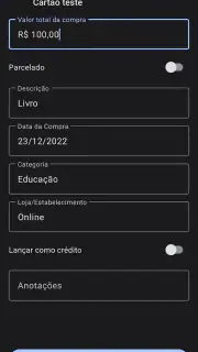 Cartão Fácil: Faturas e Limite screenshot 1