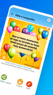 Cartão Mensagem de Aniversário screenshot 3