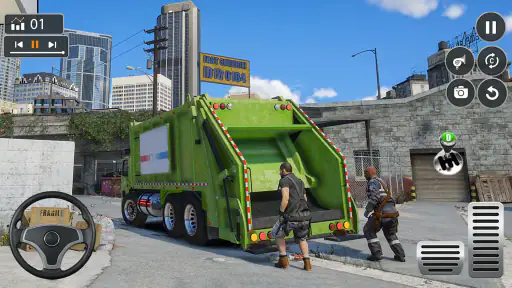 Caminhão de Lixo Simulator 3D screenshot 3