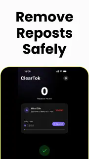 ClearTok: repost remover screenshot 8