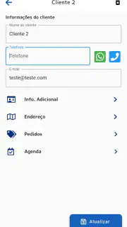 Cliente, Pedidos e Orçamentos screenshot 4