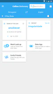 Collins Portuguese Dictionary screenshot 1