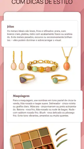 Colorimetria Coloração Pessoal screenshot