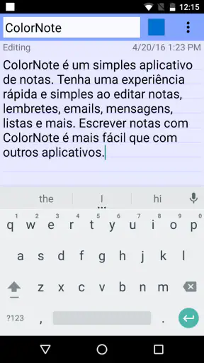 ColorNote Bloco de Notas Lista screenshot