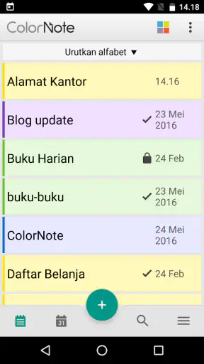 ColorNote Bloco de Notas Lista screenshot