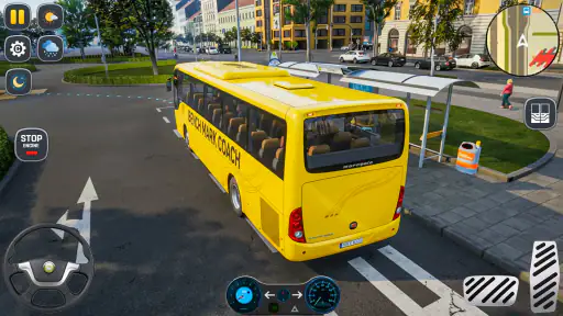 Condução de ônibus de jogos no screenshot 2