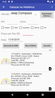 Consumo de Combustível screenshot 4