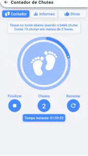 Contador de Chutes do seu bebê screenshot 1