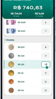 Contar Moedas e Notas: Caixa screenshot 3