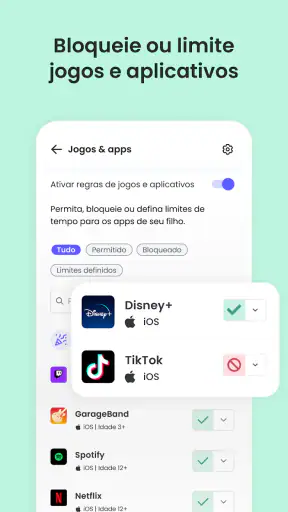 Controle parental Qustodio screenshot