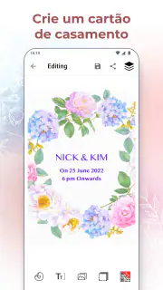 Criador Convite de Casamento screenshot 4