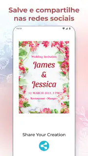 Criador Convite de Casamento screenshot 8