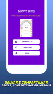 Criador de cartões de convite screenshot 4