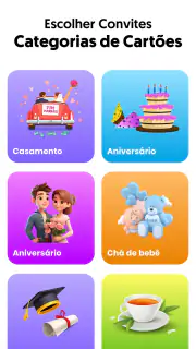Criador de cartões de convite screenshot 8