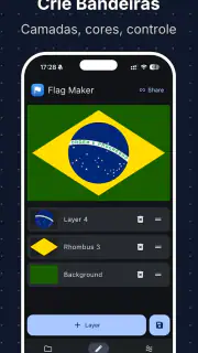 Criar bandeiras: Flag Maker screenshot 1