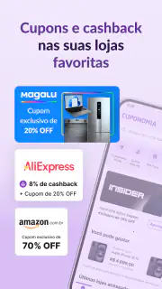 Cuponomia: Cupons e Cashback screenshot 1