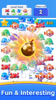 Cute Fish Link Fun screenshot 2