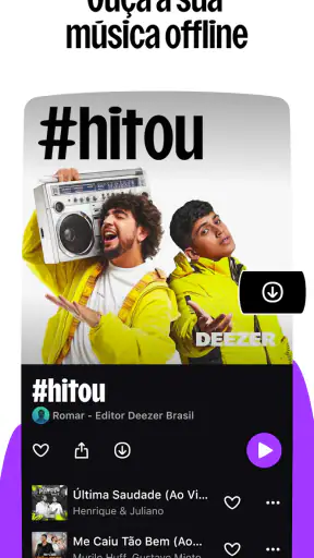 Deezer: Ouvir Música e Podcast screenshot